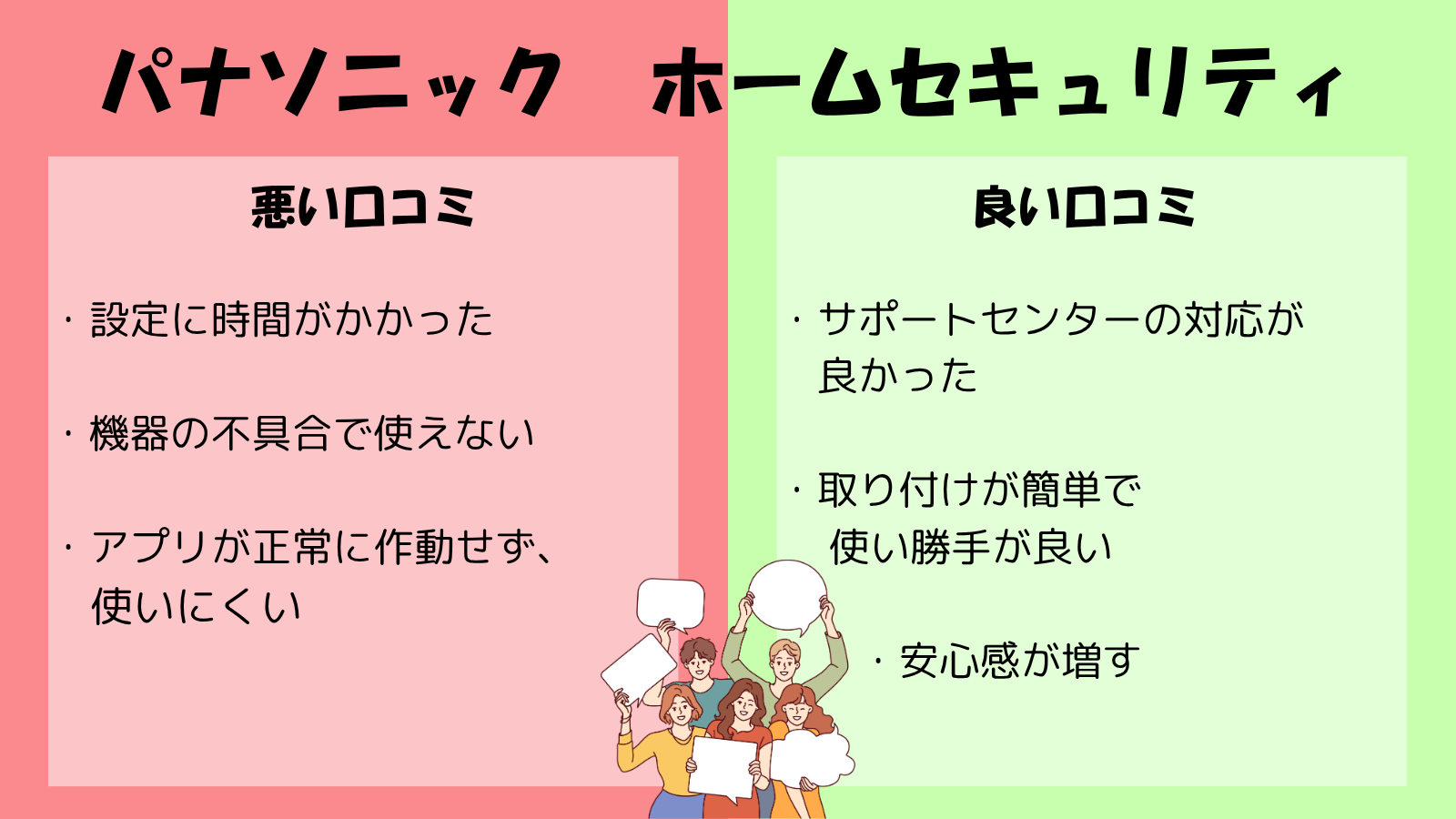 パナソニックのホームセキュリティの評判